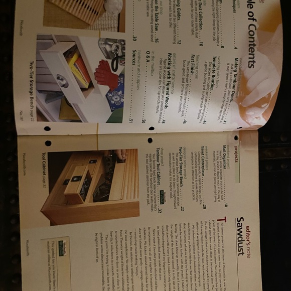 🎉5/$10🎉Woodsmith magazine vol32 no187 February March 2010 tambour tool cabinet - Picture 2 of 9
